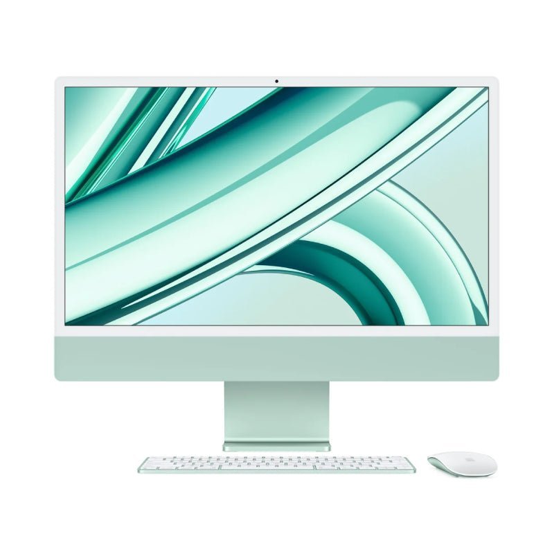 Apple iMac - 24" / M3 / 8-Core CPU / 10-Core GPU / 16 Core Neural Engine / 8GB RAM / 256GB SSD / Arb/Eng / Green / 1YW