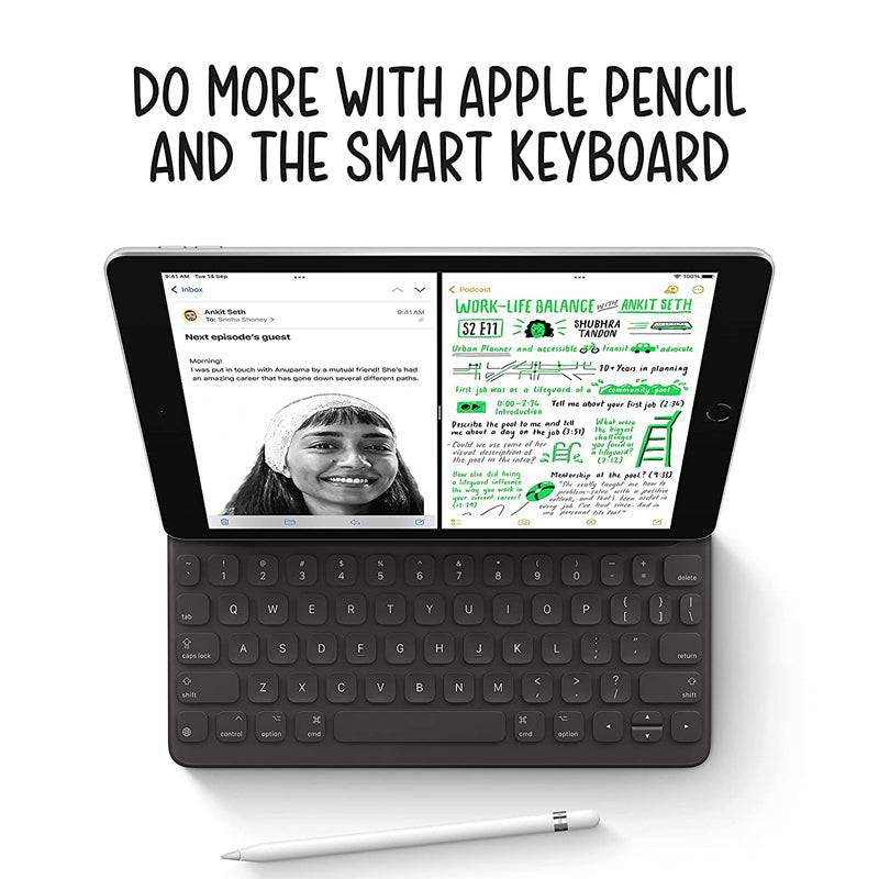 ابل ايباد ( الجيل التاسع) - رقاقة A13 بيونيك / 64 جيجابايت / 10.2 بوصة ريتينا / واي-فاي / ضمان سنة / فضي