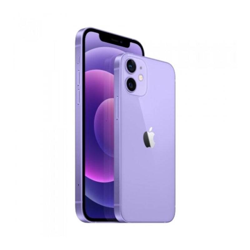 ابل ايفون 12 - 128 جيجابايت / 6.1 بوصة سوبر ريتينا XDR / واي-فاي  128 جيجابايت / 5جي  128 جيجابايت / أرجواني - هاتف