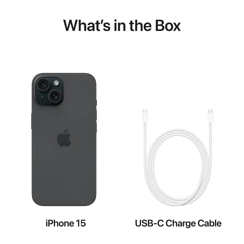 Apple iPhone 15 - 128GB / Black / 5G / 6.1’’ Mobiles & Tablets > Mobiles