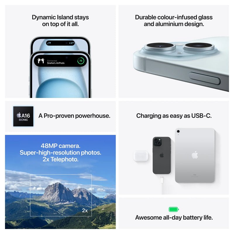 ابل ايفون  بلس  15 - 512 جيجابايت / 5جي  أسود / 5جي / 6.7'' هواتف  تابلت > هواتف > عرض منطقة