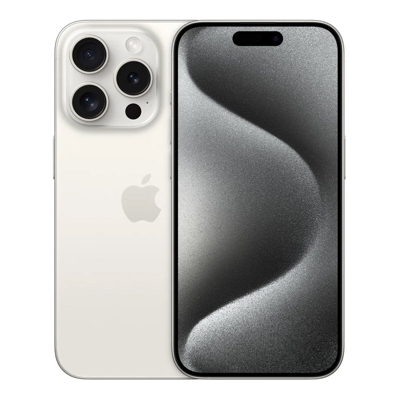 Apple iPhone 15 Pro - 256GB / White Titanium / 5G / 6.1"/ Dual Physical Sim