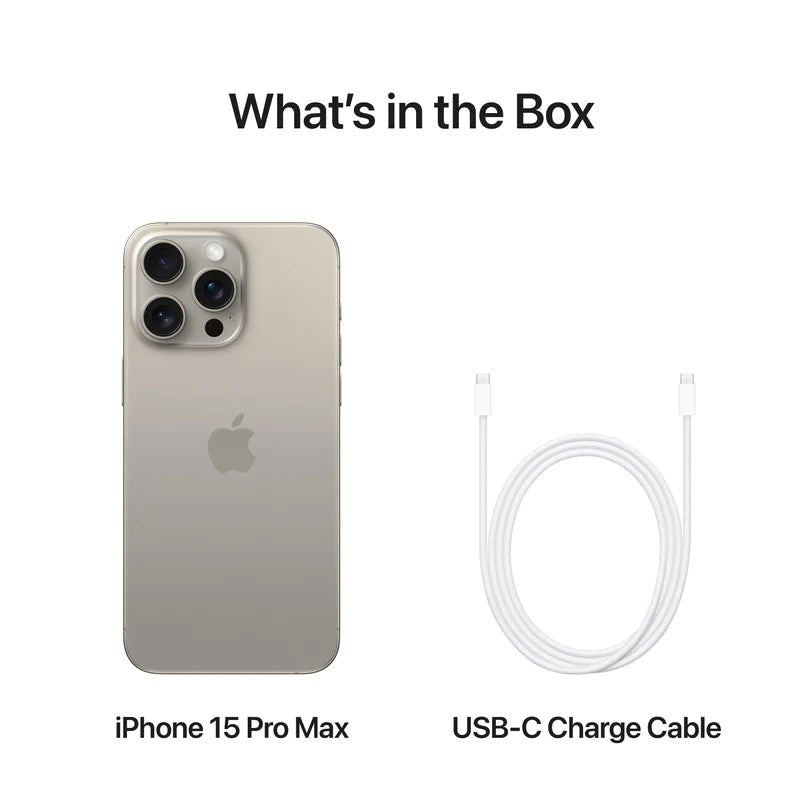 Apple iPhone 15 Pro Max - 256GB / Natural Titanium / 5G / 6.7’’ / Dual Physical SIM Mobiles & Tablets > Mobiles