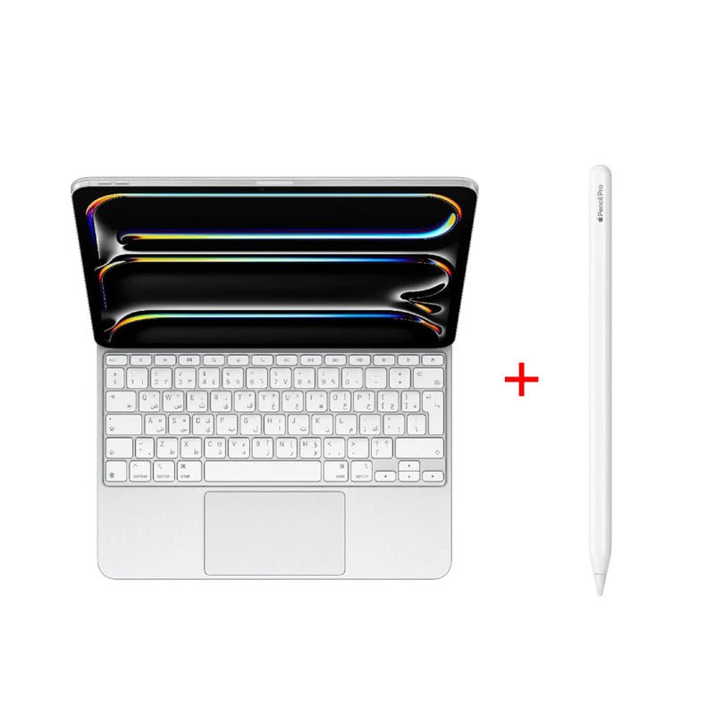 Apple Magic Keyboard - iPad Pro 11 M4 (2024) / English/Arabic + Apple Pencil Pro (2024) - Bundle Offer