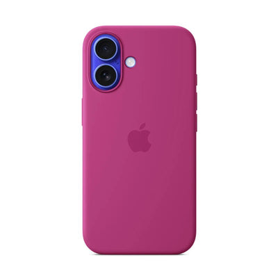 Apple Silicone Case with MagSafe - Apple iPhone 16 / Fuchsia Accessories > Mobiles & Tablets > Mobiles > Covers & Cases