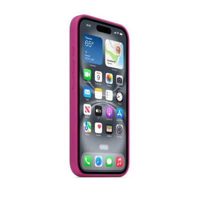 Apple Silicone Case with MagSafe - Apple iPhone 16 Pro / Fuchsia Accessories > Mobiles & Tablets > Mobiles > Covers &