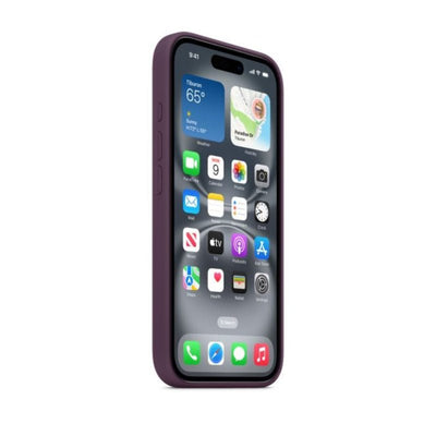 Apple Silicone Case with MagSafe - Apple iPhone 16 Pro / Plum Accessories > Mobiles & Tablets > Mobiles > Covers & Cases