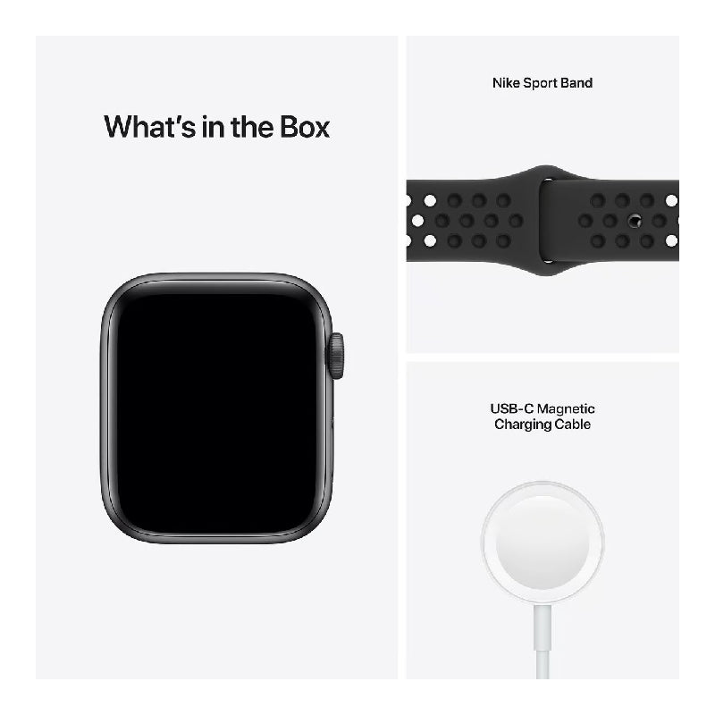 Apple Watch SE Nike with Sport Band - LTPO OLED / 40mm / Bluetooth / Wi-Fi / Anthracite/Black