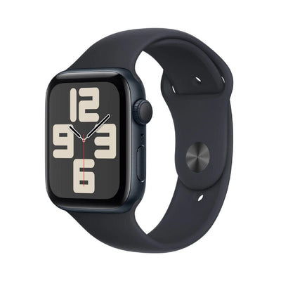 Apple Watch SE (2nd Gen) with Sport Band - LTPO OLED / 44mm / Small/Medium / Bluetooth / Wi-Fi / Midnight Smart Watches