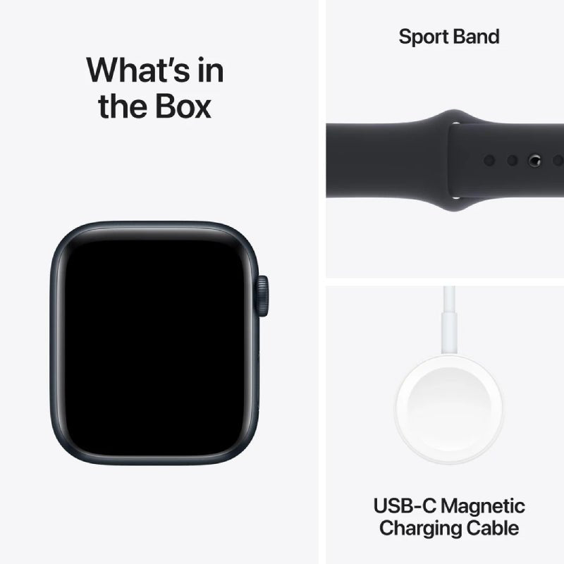 Apple Watch SE (2nd Gen) with Sport Band - LTPO OLED / 44mm / Small/Medium / Bluetooth / Wi-Fi / Midnight