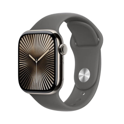 Apple Watch Series 10 with Sport Band - LTPO OLED / 64GB / 42mm / Medium/Large / Bluetooth / Wi-Fi / Cellular / Stone