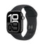 Apple Watch Series 10 with Sport Band - LTPO OLED / 64GB / 42mm / Medium/Large / Bluetooth / Wi-Fi / Jet Black