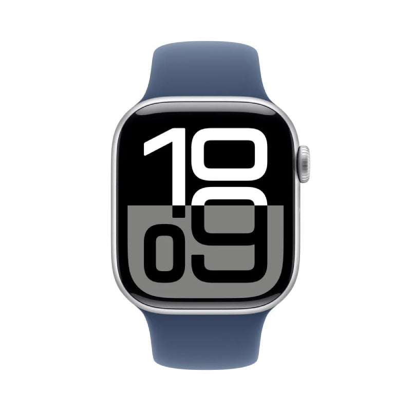 Apple Watch Series 10 with Sport Band - LTPO OLED / 64GB / 42mm / Small/Medium / Bluetooth / Wi-Fi / Cellular / Denim