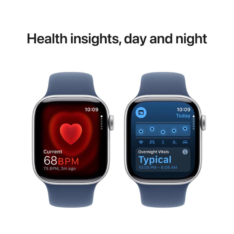 Apple Watch Series 10 with Sport Band - LTPO OLED / 64GB / 42mm / Small/Medium / Bluetooth / Wi-Fi / Cellular / Denim