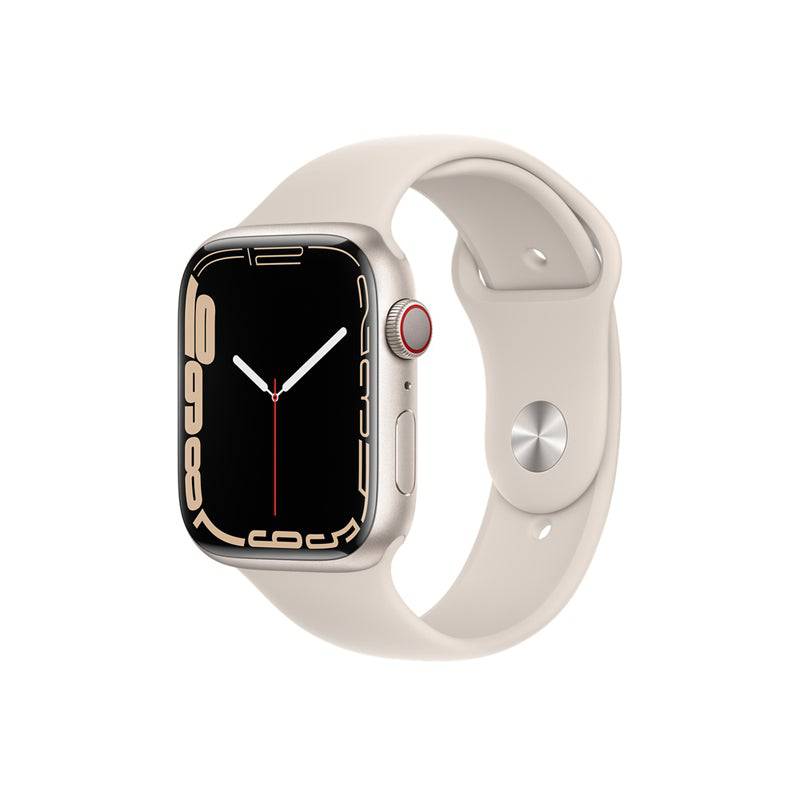 Apple Watch Series 7 - OLED / 32GB / 41mm / Bluetooth / Wi-Fi / Cellular / Starlight Smart Watches > Offer Zone