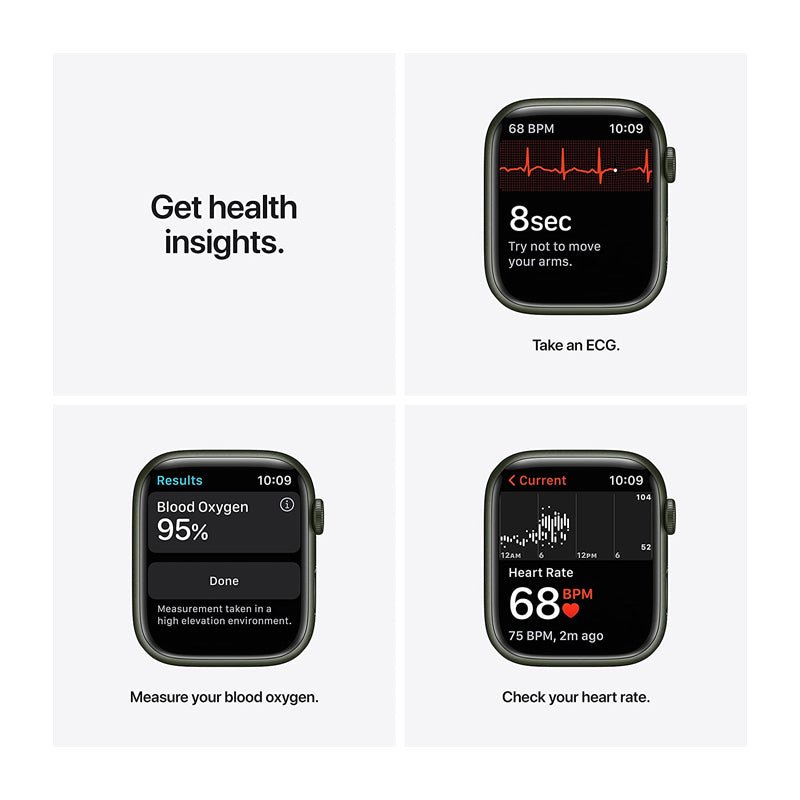 Apple Watch Series 7 - OLED / 32GB / 45mm / Bluetooth / Wi-Fi / Cellular / Green