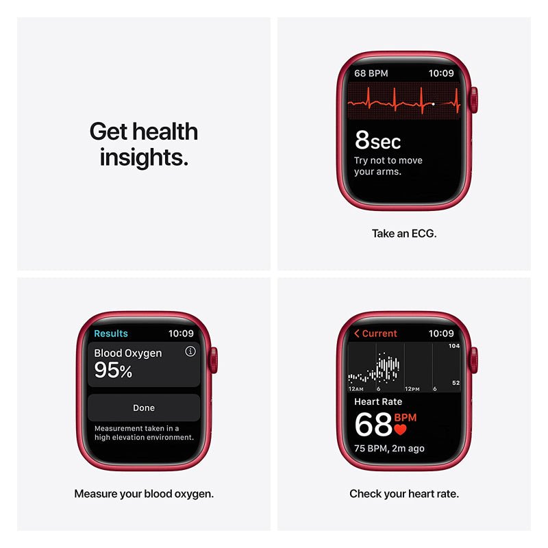 Apple Watch Series 7 - OLED / 32GB / 45mm / Bluetooth / Wi-Fi / Cellular / Red