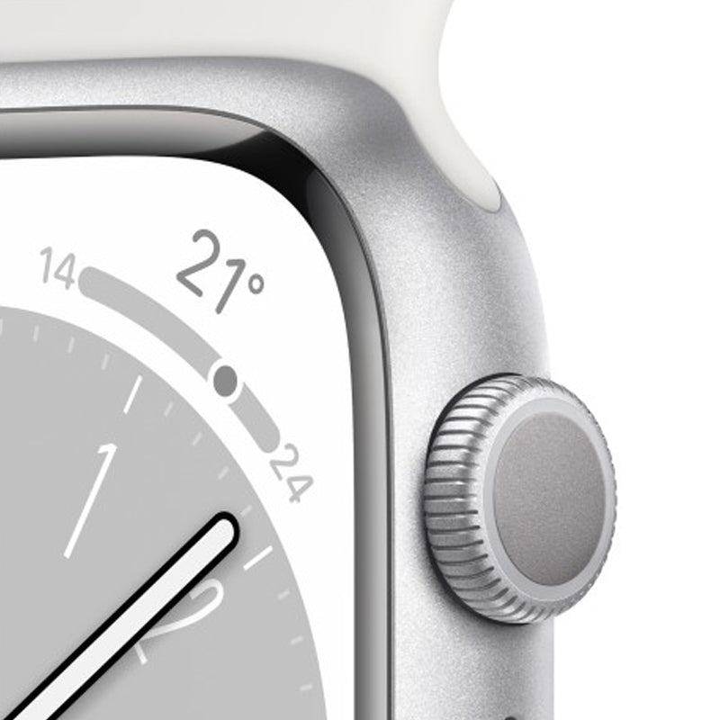 Apple Watch Series 8 - OLED / 32GB / 41mm / Bluetooth / Wi-Fi / Silver Smart Watches