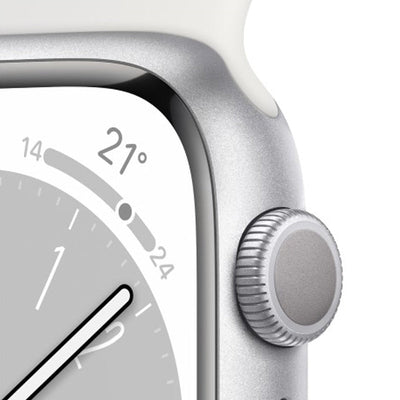 Apple Watch Series 8 - OLED / 32GB / 41mm / Bluetooth / Wi-Fi / Silver Smart Watches