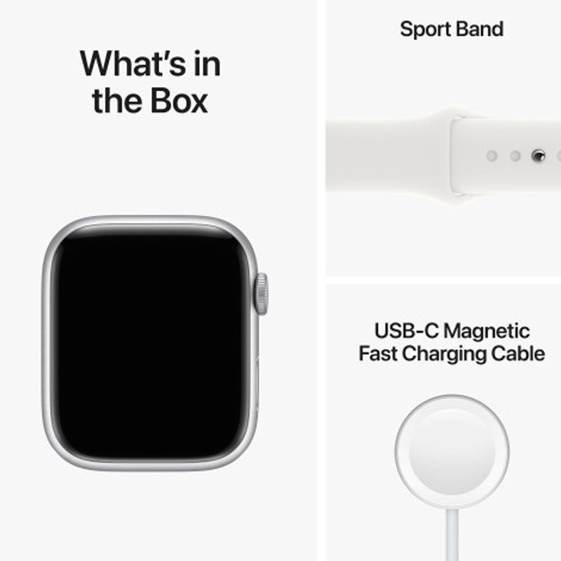 Apple Watch Series 8 - OLED / 32GB / 45mm / Bluetooth / Wi-Fi / Cellular / Silver