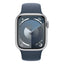Apple Watch Series 9 with Sport Band - LTPO OLED / 64GB / 41mm / Medium/Large / Bluetooth / Wi-Fi / Storm Blue Smart