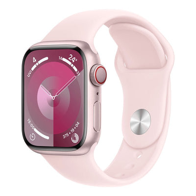 Apple Watch Series 9 with Sport Band - LTPO OLED / 64GB / 45mm / Medium/Large / Bluetooth / Wi-Fi / Cellular / Light
