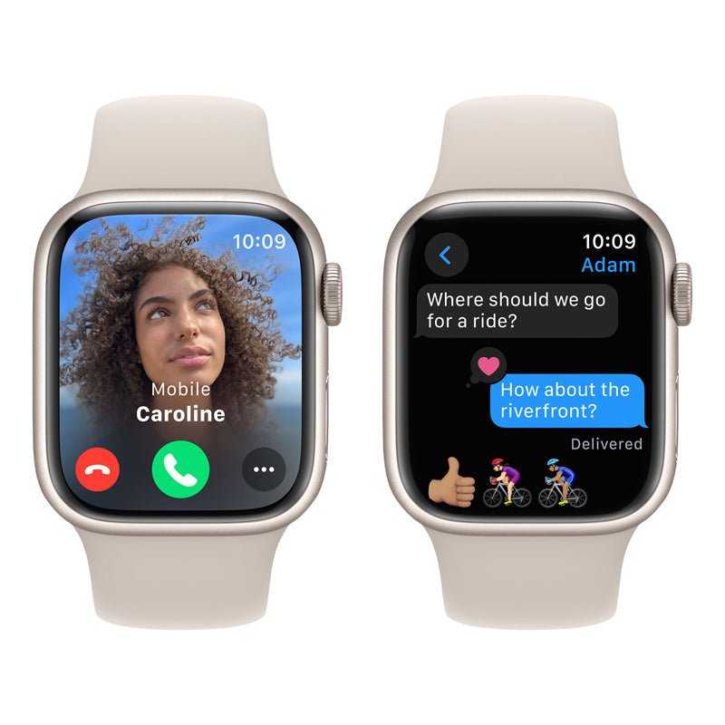Apple Watch Series 9 with Sport Band - LTPO OLED / 64GB / 45mm / Medium/Large / Bluetooth / Wi-Fi / Cellular