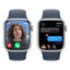 Apple Watch Series 9 with Sport Band - LTPO OLED / 64GB / 45mm / Small / Large / Bluetooth / Wi-Fi / Cellular / Storm Blue