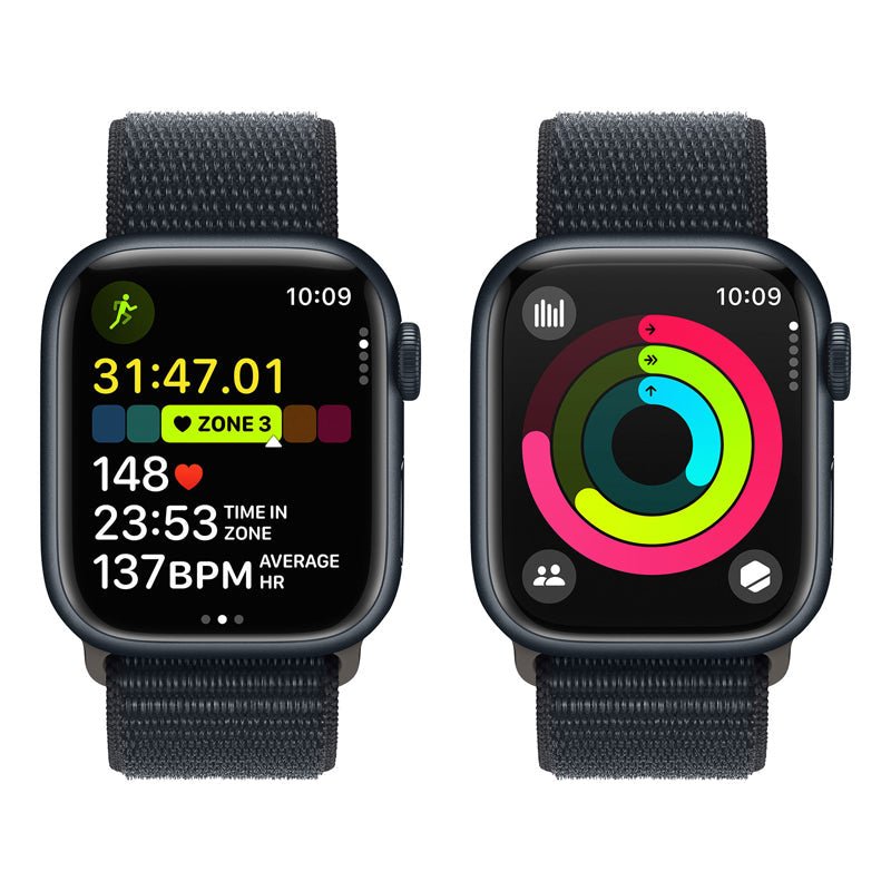 Apple Watch Series 9 with Sport Loop - LTPO OLED / 45mm / Wi-Fi / Cellular / Midnight Smart Watches