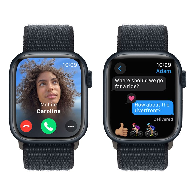 Apple Watch Series 9 with Sport Loop - LTPO OLED / 45mm / Wi-Fi / Cellular / Midnight Smart Watches