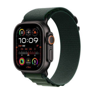 Apple Watch Ultra 2 (2024) - LTPO OLED / 64GB / 49mm / Small / Bluetooth / Wi-Fi / Cellular / Titanium Dark Green