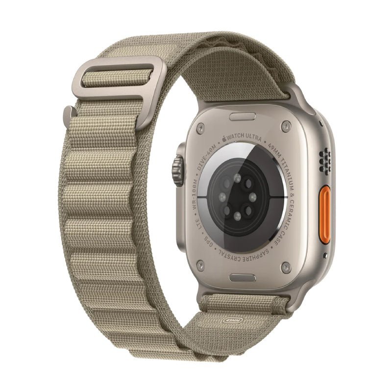 Apple Watch Ultra 2 - LTPO OLED / 64GB / 49mm / Bluetooth / Wi-Fi / Cellular / Large / Titanium Olive Alpine Loop Smart