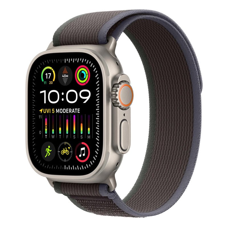 Apple Watch Ultra 2 - LTPO OLED / 64GB / 49mm / Bluetooth / Wi-Fi / Cellular / Medium/Large Titanium Blue/Black Trail