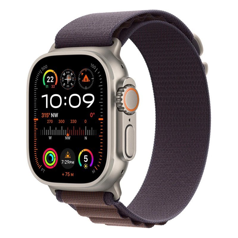 Apple Watch Ultra 2 - LTPO OLED / 64GB / 49mm / Bluetooth / Wi-Fi / Cellular / Small / Titanium Indigo Alpine Loop
