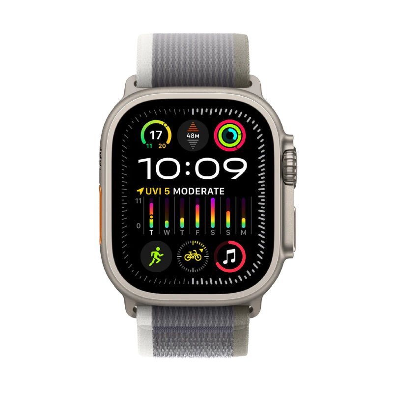 Apple Watch Ultra 2 - LTPO OLED / 64GB / 49mm / Bluetooth / Wi-Fi / Cellular / Small/Medium / Titanium Green/Grey Trail