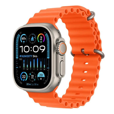 Apple Watch Ultra 2 - LTPO OLED / 64GB / 49mm / Bluetooth / Wi-Fi / Cellular / Titanium Orange Ocean Band Smart Watches