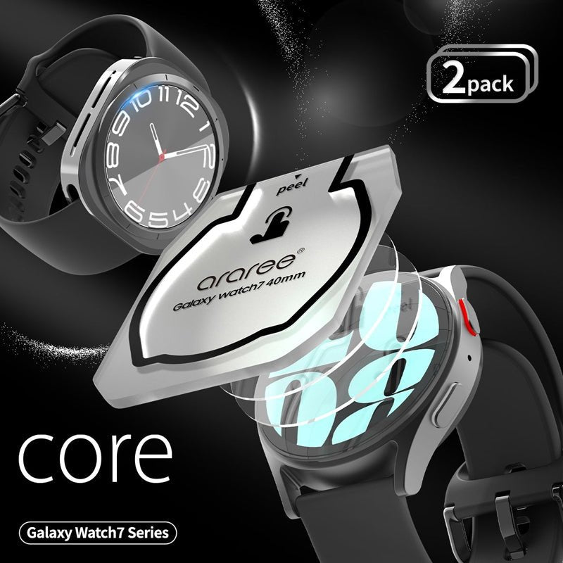 Araree Core Glass Screen Protector For Galaxy Watch 7 Ultra (2 Pcs) - Clear