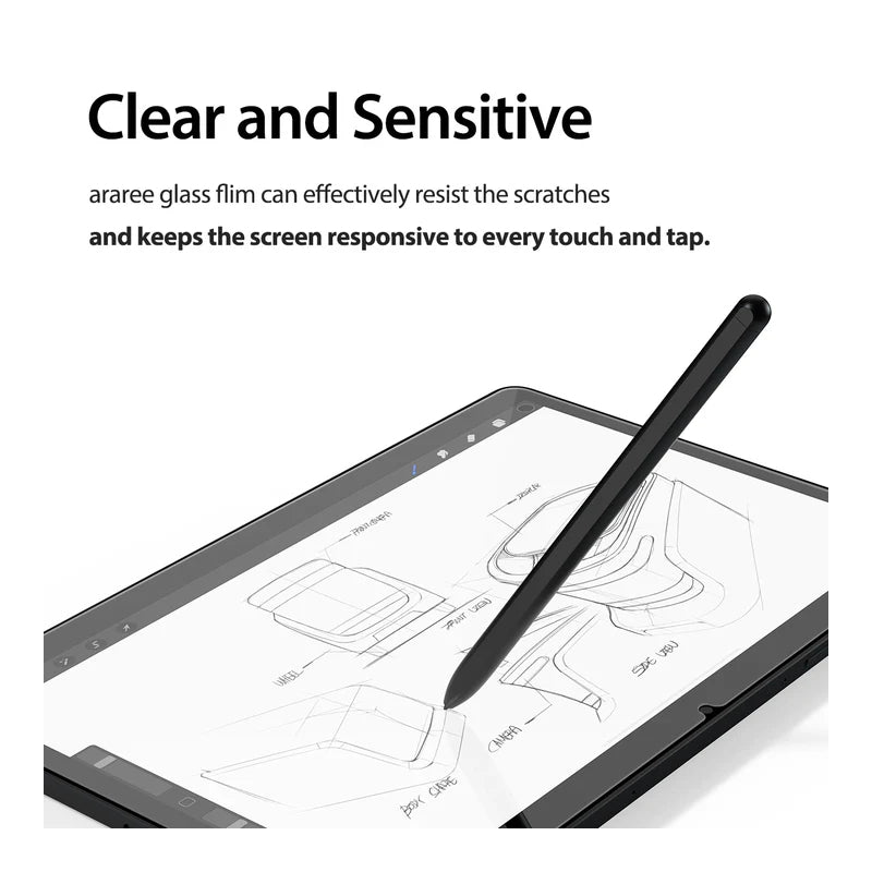 Araree Front Core Tempered Glass Screen Protector - Samsung Galaxy Tab S9 Fe Plus / Clear