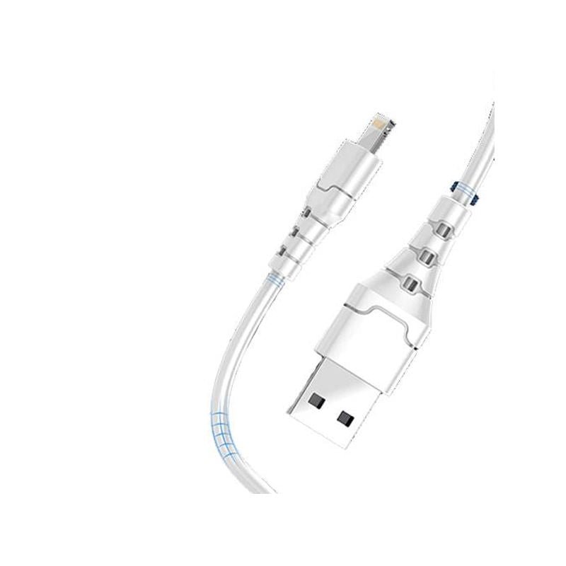 Aspor A101 Quick Charge & Data Cable - Lightning / 1 Meter / White