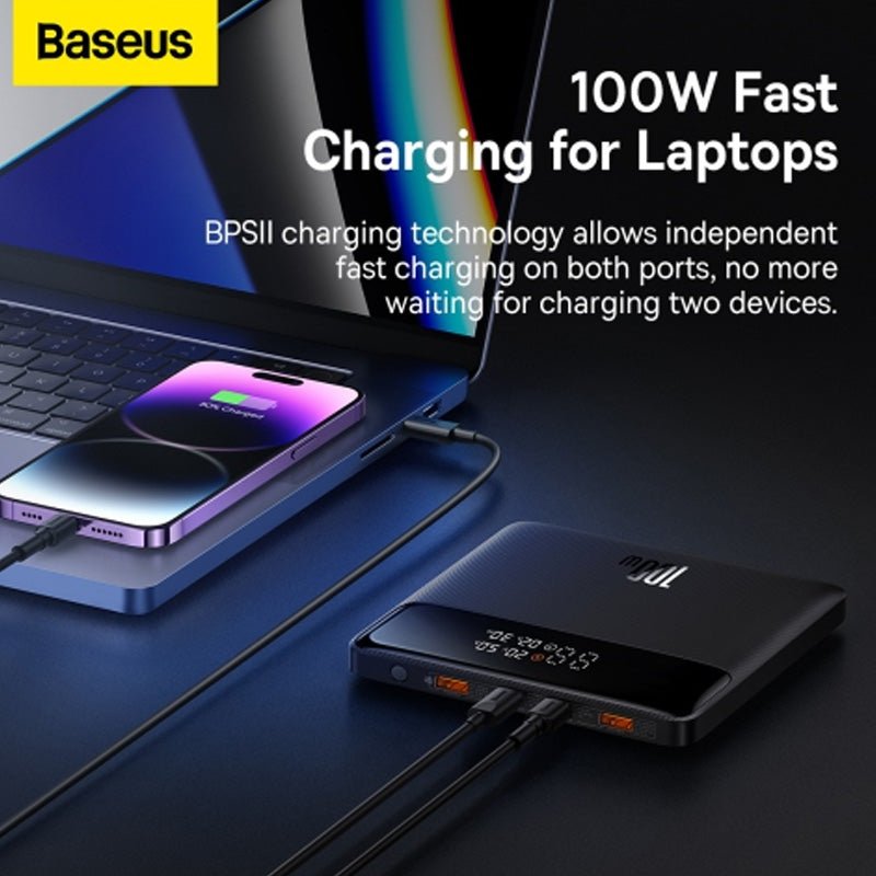 Baseus Blade Power Digital Display HD Edition Power Bank - 100W PD/ 20000mAh/ Black