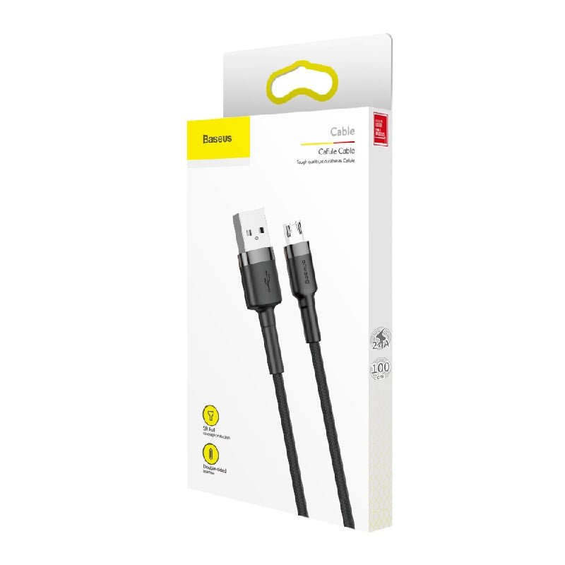 Baseus Cafule Micro-USB Cable - 1 Meter / Black/Gray