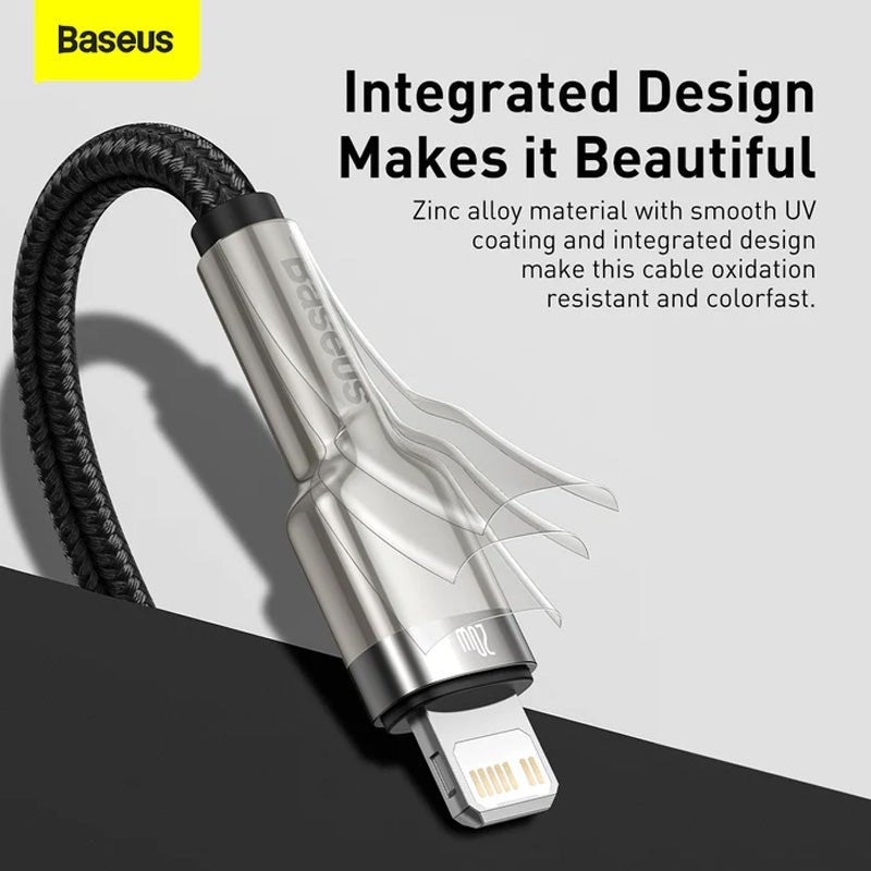 Baseus Cafule Series Metal Data Cable Type-C to Lightning - 20W / 2m / Black