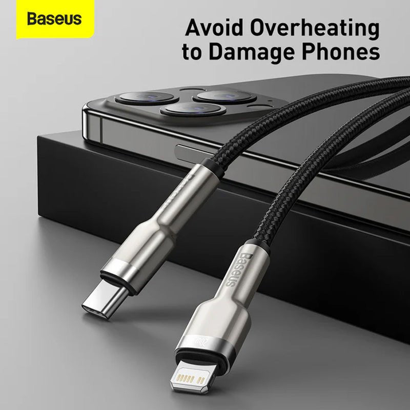 Baseus Cafule Series Metal Data Cable Type-C to Lightning - 20W / 2m / Black