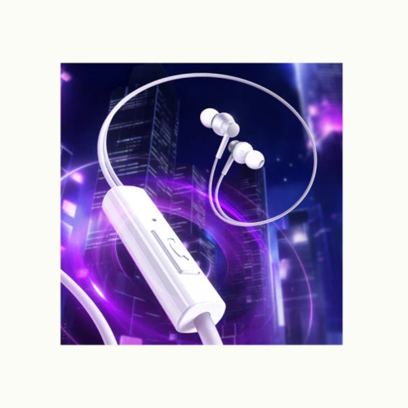 Baseus Encok CZ11 Wired Earphones - Moon White