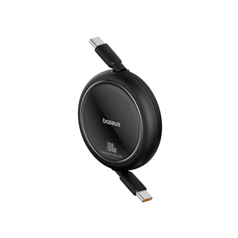 Baseus Free2Draw Mini Retractable Charging Cable - Type-C / 100W / 1 Meter / Cluster Black