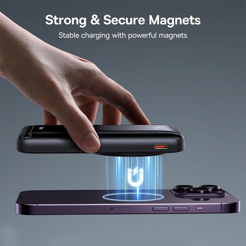 Baseus Magnetic Bracket Wireless Fast Charge Power Bank - 10000mAh/ 20W/ Blue