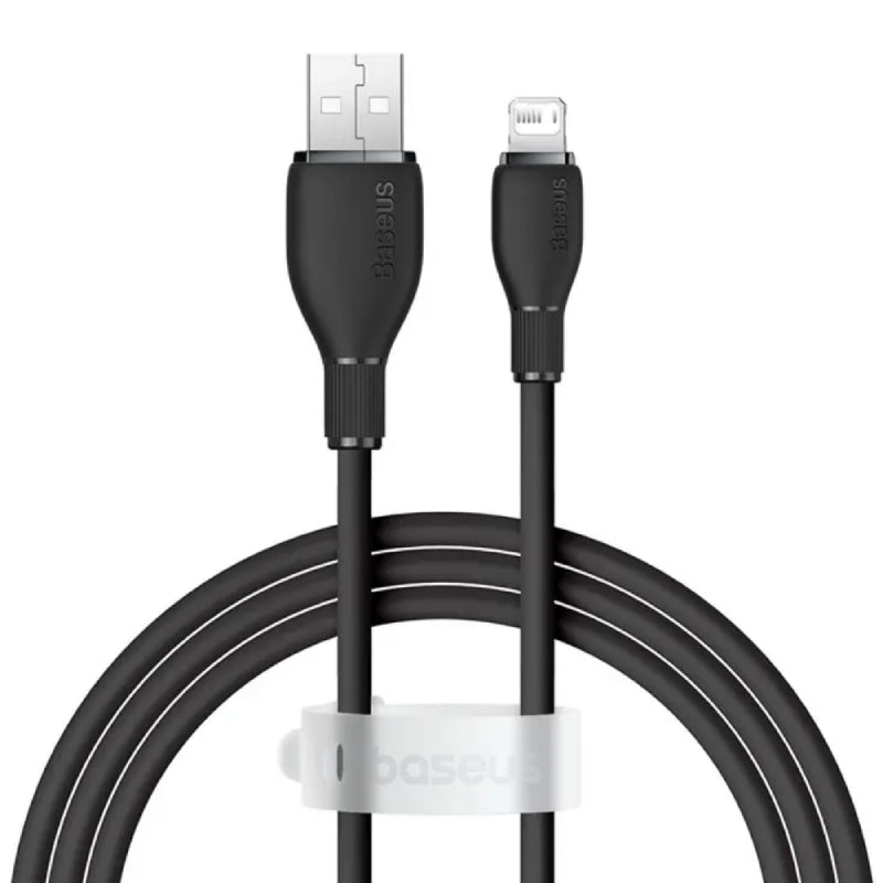 Baseus Pudding Series Fast Charging USB-A to Lightning Cable - 1.2 Meter / 12W / Cluster Black