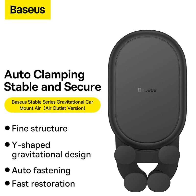 Baseus Stable Gravitational Car Mount Air (Air Outlet Version) - Black