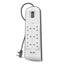 Belkin 6 Way Surge Protection Strip - 2M With 2 X 2.4Amp Usb Charging Power Extension - White