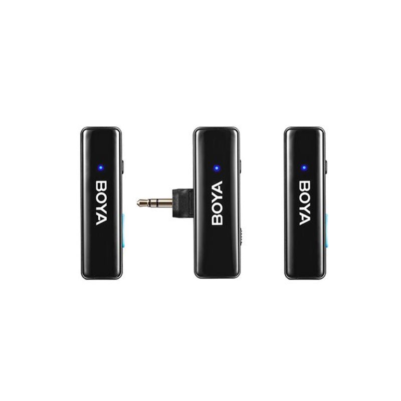 BOYA BOYALINK 2-Person All-in-One Wireless Microphone System - 2.4 GHz / WiFi / Type-C / Lighting / 3.5mm Jack - Black